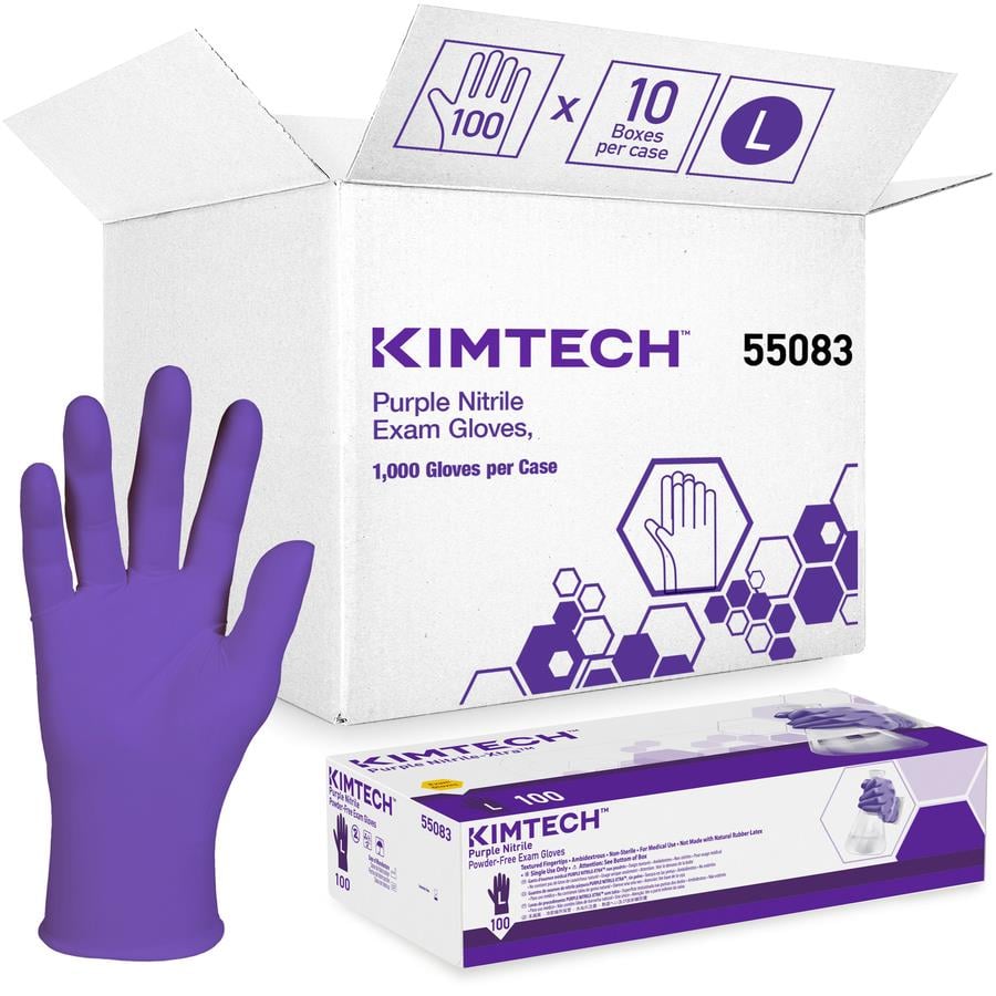 Curad Powder-free Nitrile Disposable Exam Gloves - Large Size - Full-Textured Design - Blue - Latex-free, Non-sterile, Chemical Resistant - For Medical - 150 / Box - 9.50 Curad Powder-free Nitrile Disposable Exam Gloves - Large Size - Full-Textured Design - Blue - Latex-free, Non-sterile, Chemical Resistant - For Medical - 150 / Box - 9.50