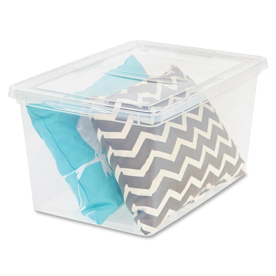 14 Qt. Clear Stackable Organization Storage Box Container (24-Pack)
