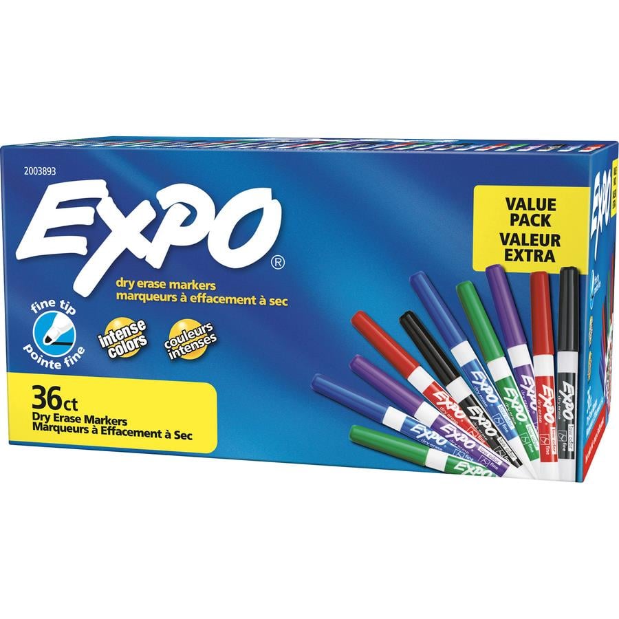 Dry Erase Markers Whiteboard Erasable Marker Pens Set with 13 Colors -  Chisel Tip