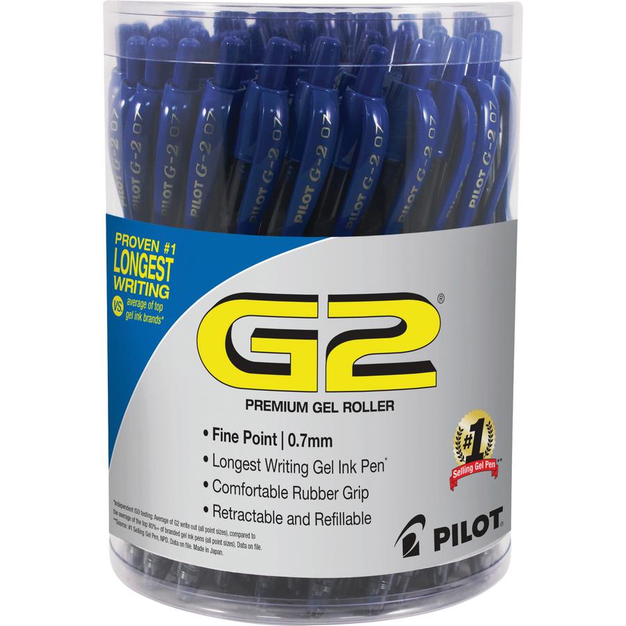 Pilot G-2 Gel Ink Pen, 0.5mm Extra Fine - Blue Ink (12 Per Pack