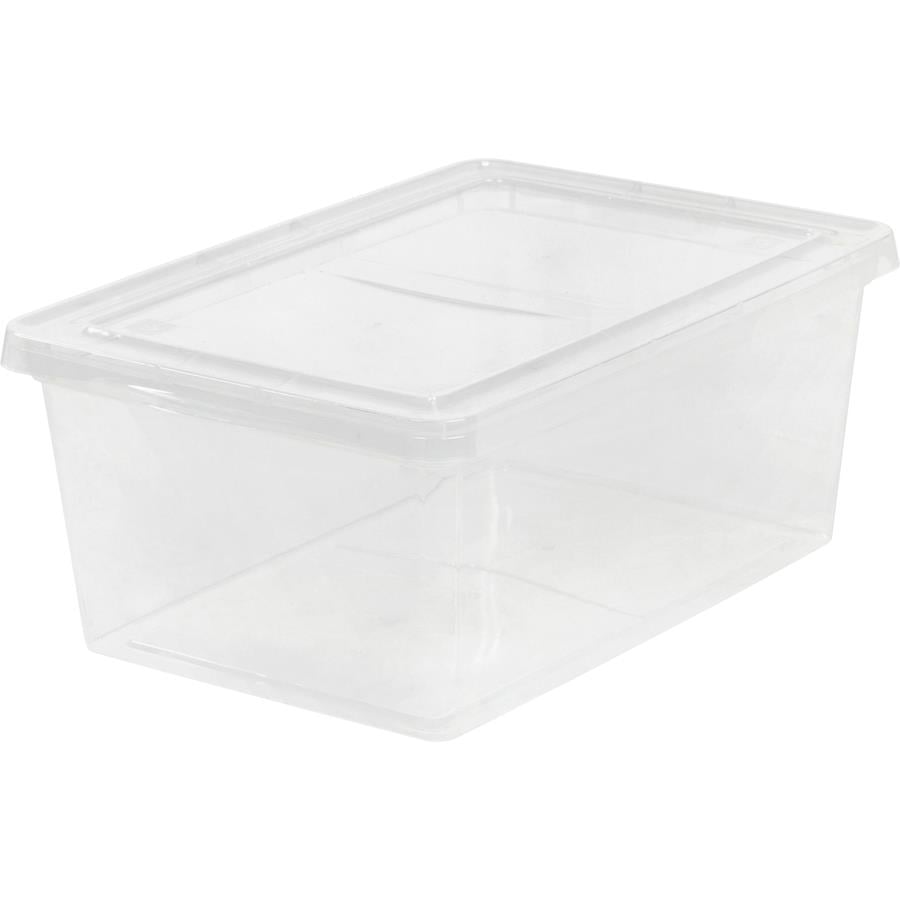 Iris 17 Quart Clear Storage Box, 12 Pack
