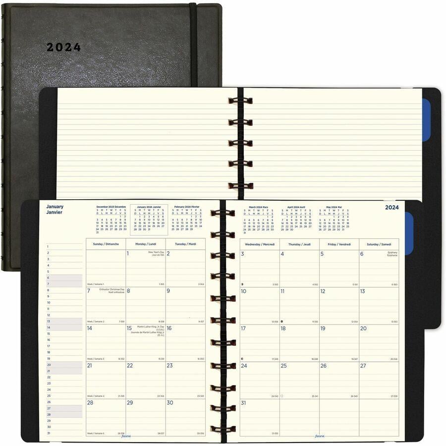 Filofax 2024 Pocket Week on One Page with Notes Planner