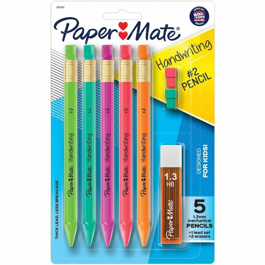 Paper Mate Clearpoint Color Lead Mechanical Pencils, 0.7mm, Assorted  Colors, 4 Count (Orange, Green, Purple Pink)