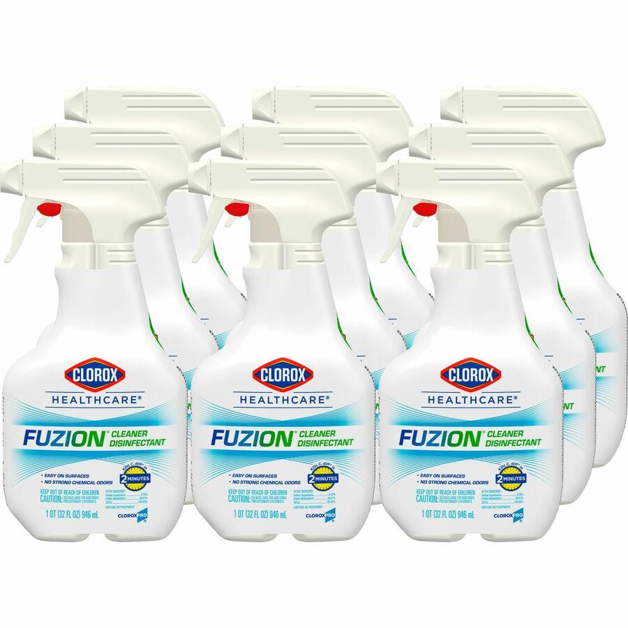 Clorox Healthcare Bleach Germicidal Cleaner - Ready-To-Use - 32 fl oz (1 quart)Bottle - 180 / Bundle - Anti-corrosive, Antibacterial, Disinfectant - White, Clear