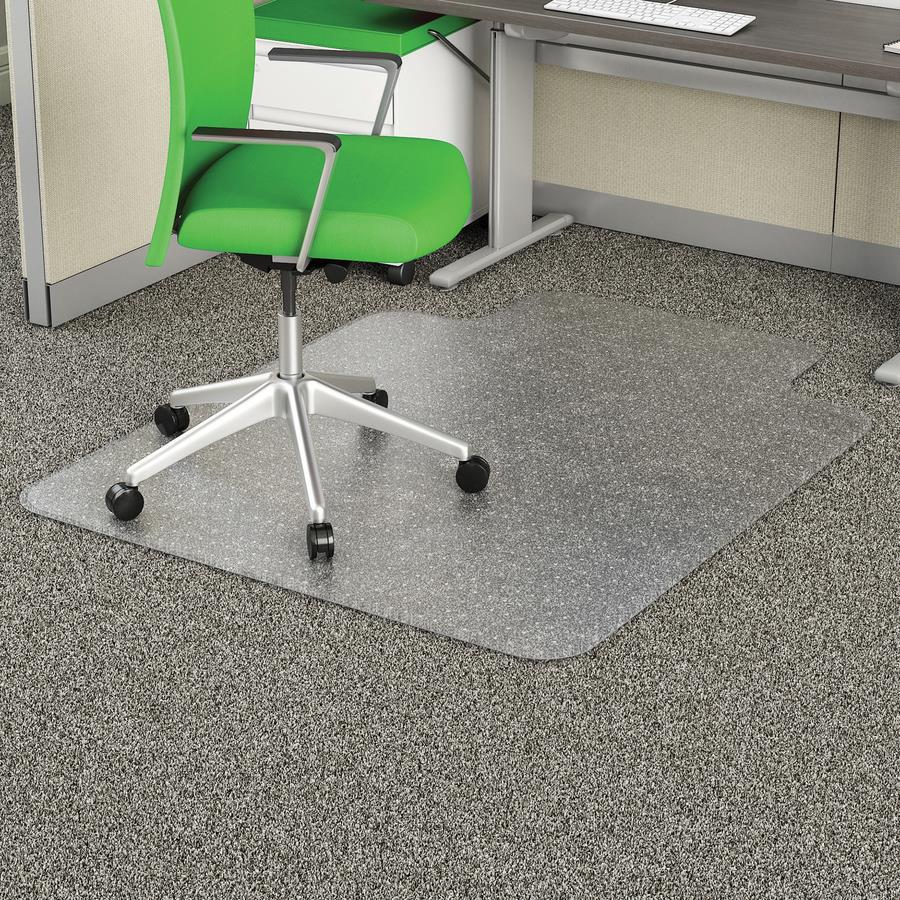 Lorell Tempered Glass Chair Mat 44 x 50 Clear - Office Depot