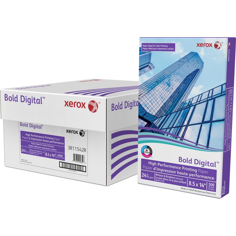 Xerox Bold Digital Printing Paper 8.5 x 11 80 lbs 250 Sheets