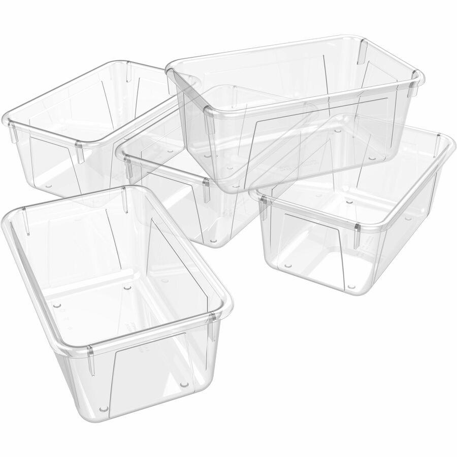 Iris Storage Container with Lid, Clear, 11 Gallon, 3 ct