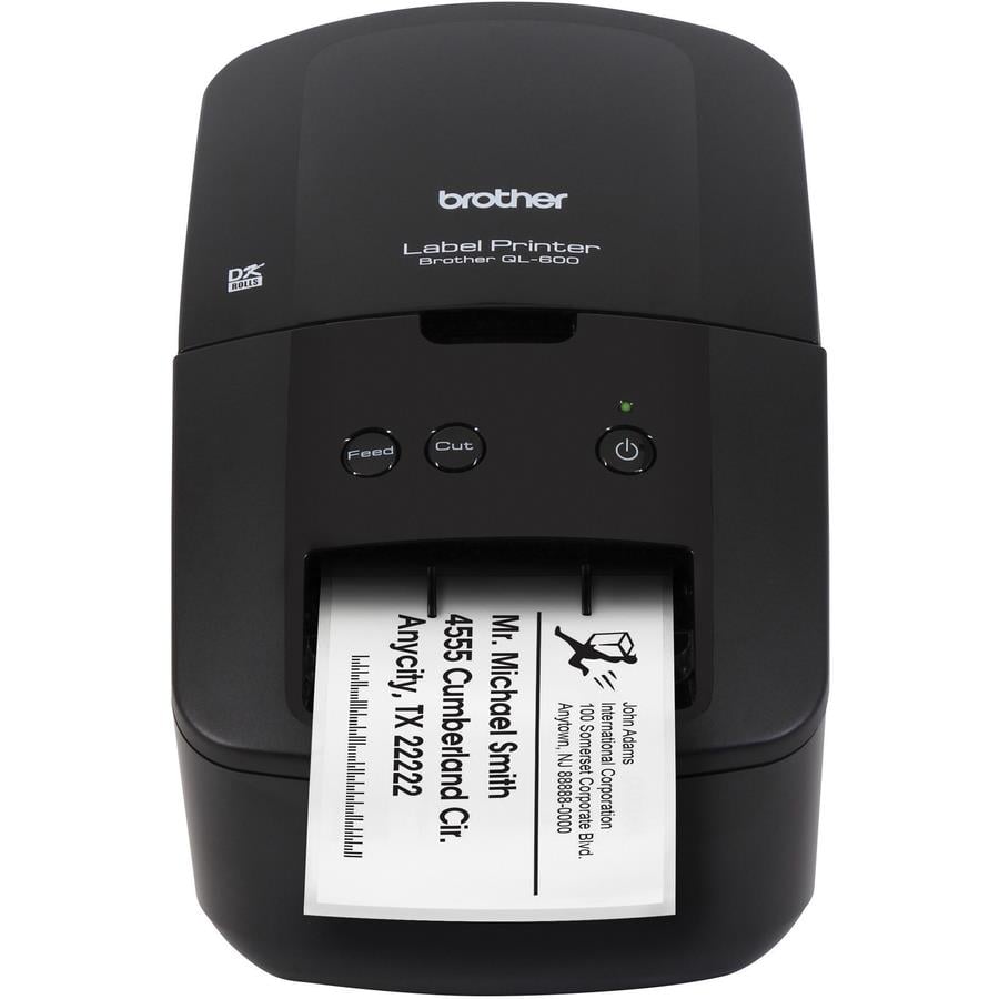 Brother QL 1110NWB Monochrome Black And White Direct Thermal Printer -  Office Depot