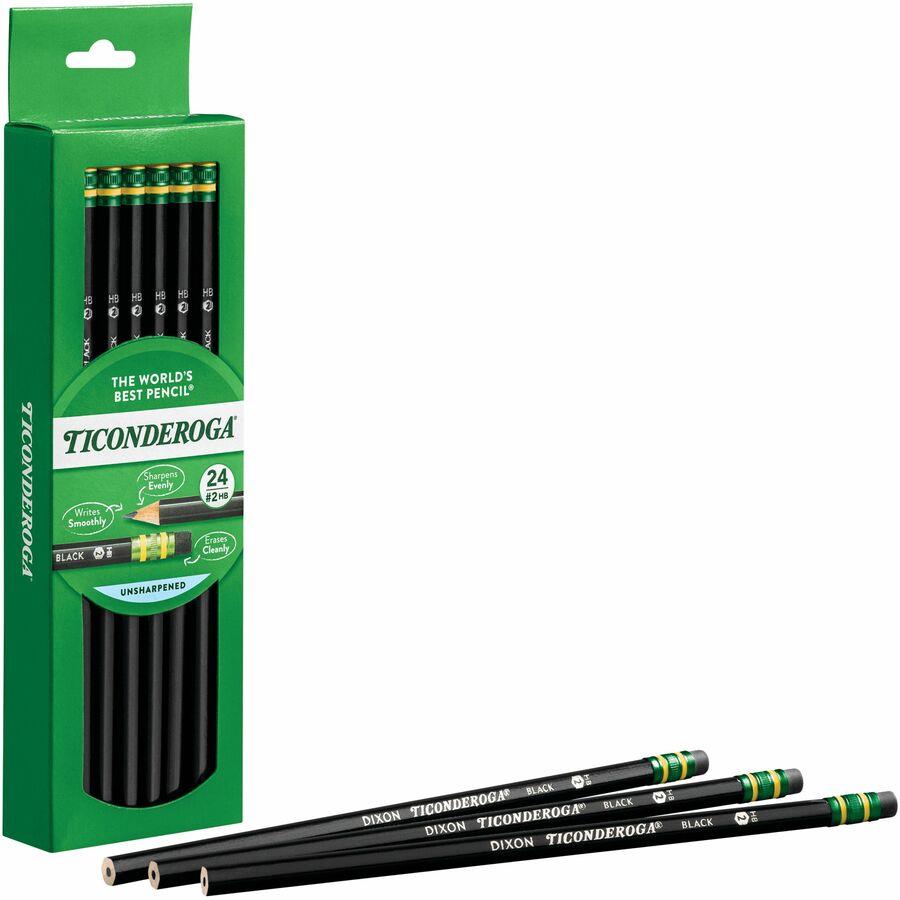 Ticonderoga No. 2 Pencils - #2 Lead - Black Lead - Black DIX13926