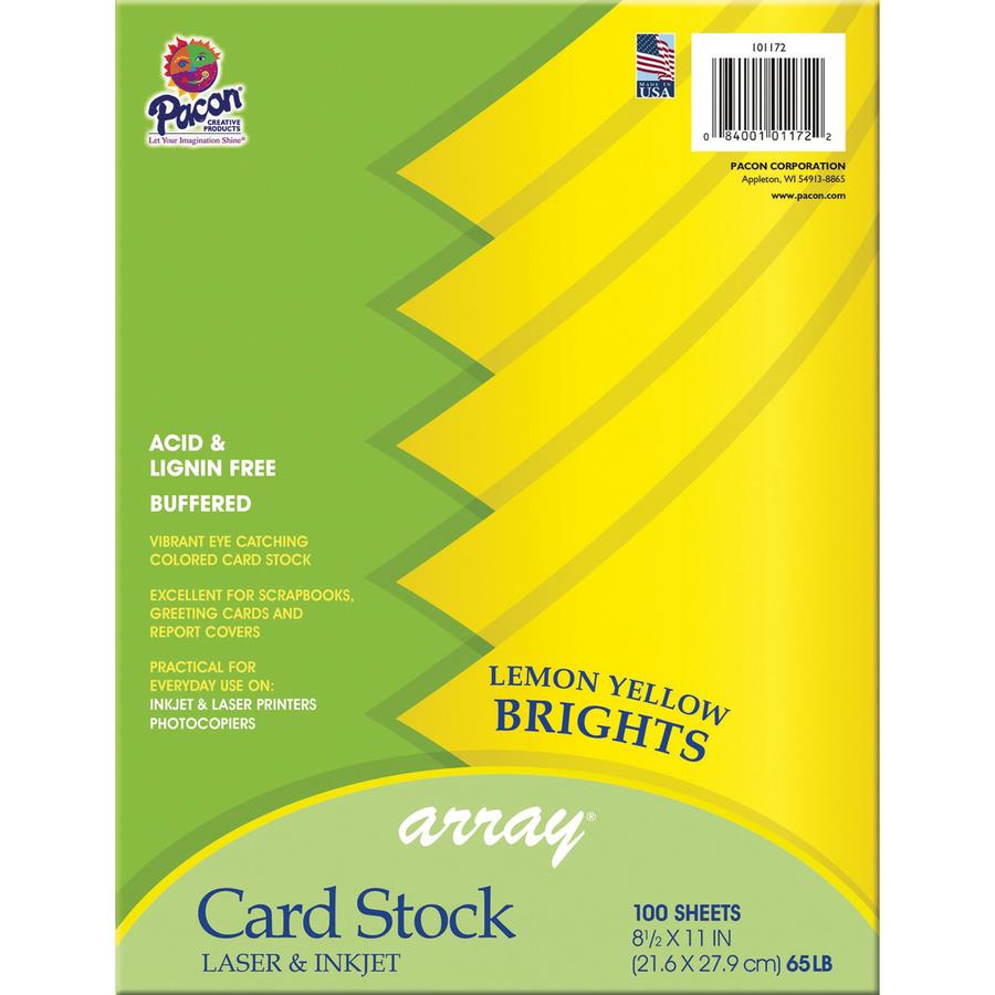 Astrobright Solar Yellow 65# Cardstock