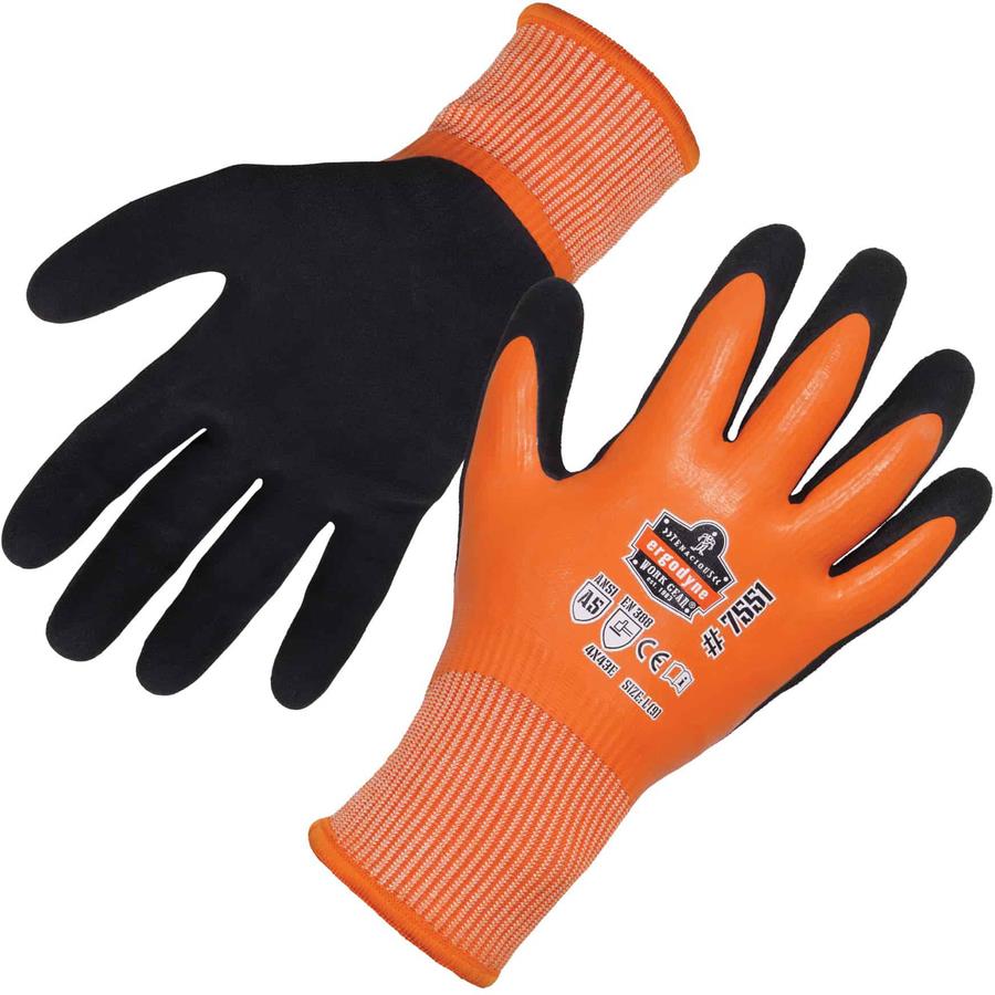 Ergodyne ProFlex 901 Half-Finger Leather Impact Gloves - Extra