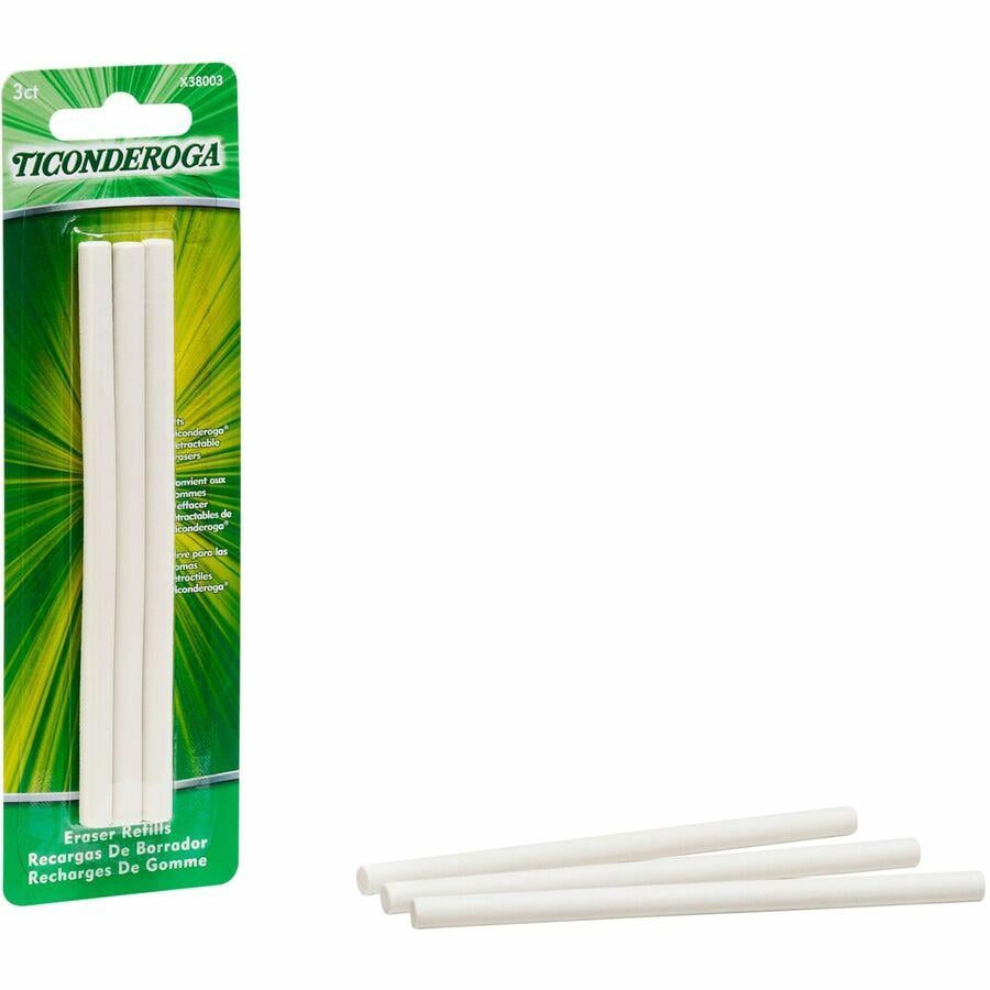 Ticonderoga White Erasers - White - Block - Vinyl - 4 / Pack - Soft,  Latex-free, Smudge-free, Residue-free, Non-tearing, Non-toxic, Easy Grip