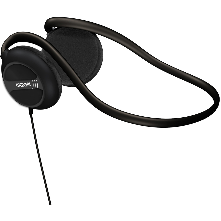 Maxell Stereo Neckbands - Stereo - Black - Mini-phone (3.5mm 