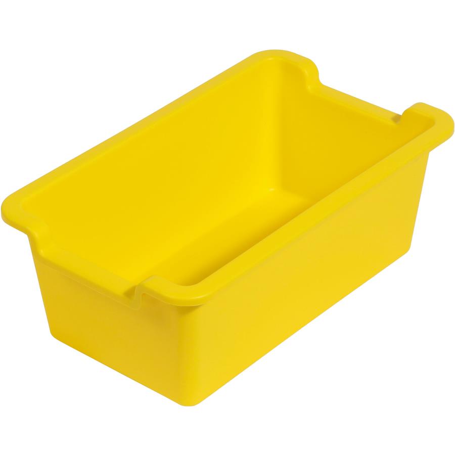 Plastic Shelf Bins - Yellow Plastic Organizing Bins