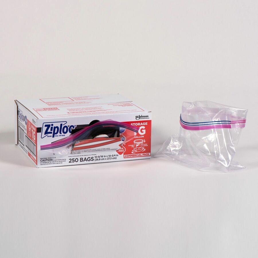 Ziploc storage bags 1 gallon 1.75 mil case