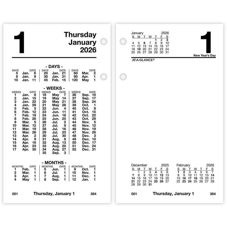 at-a-glance-financial-desk-calendar-refill-standard-size-aags17050-aag-s17050-office-supply-hut
