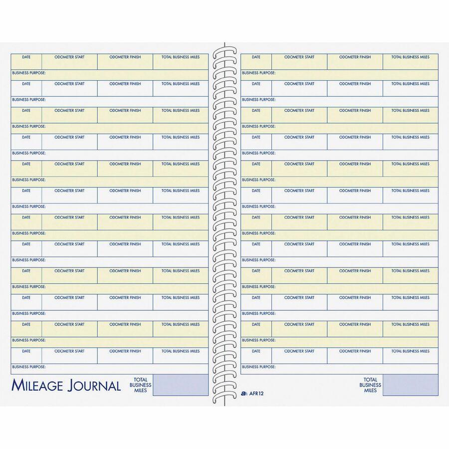 Adams Vehicle Mileage/Expense Journal Pocket - 64 Sheet(s) - 5.50 Adams Vehicle Mileage/Expense Journal Pocket - 64 Sheet(s) - 5.50