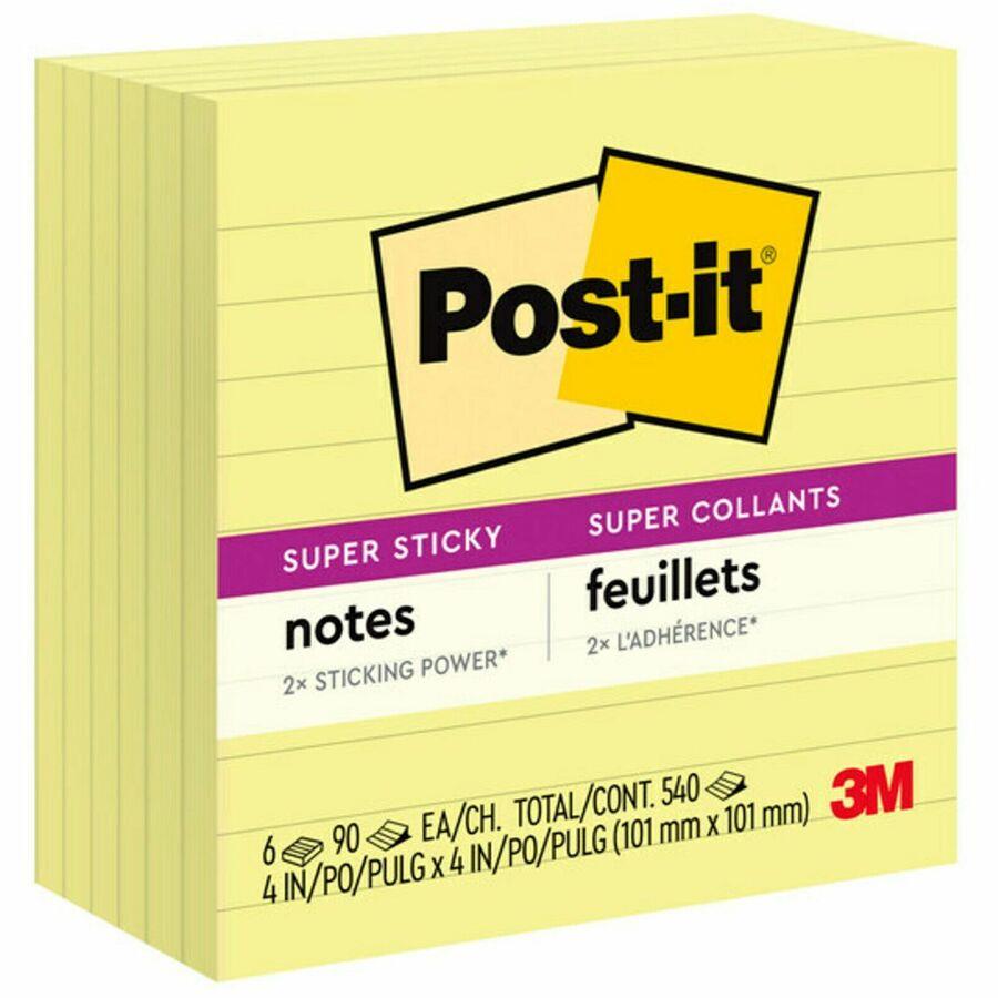 Post-it Original Pads in Canary Yellow, 1.38 x 1.88, 100 Sheets
