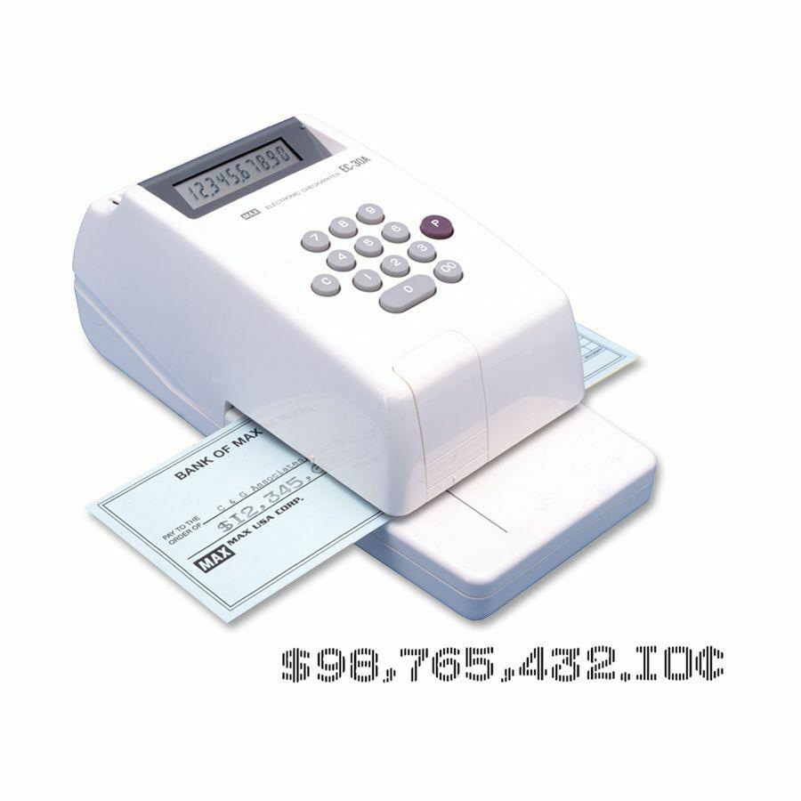 MAX 10-digit Print Electronic Check Writer - 1.87