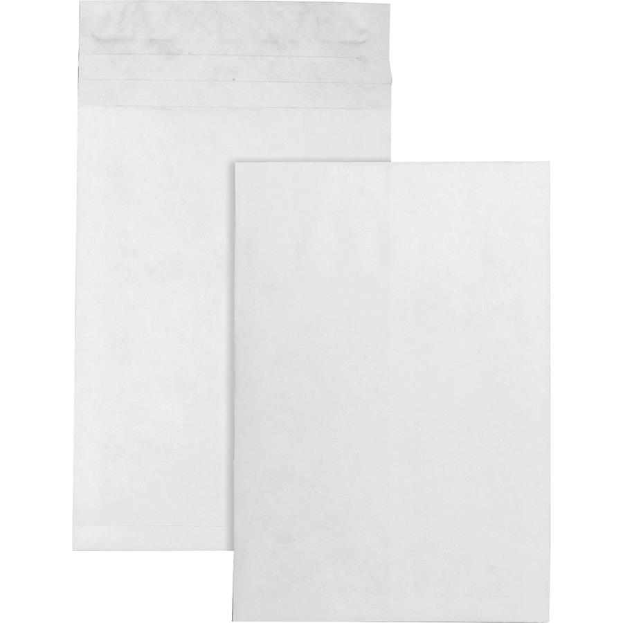 Tyvek® Envelopes, 12 x 15 1/2, End Opening, Plain White, Pack Of 100