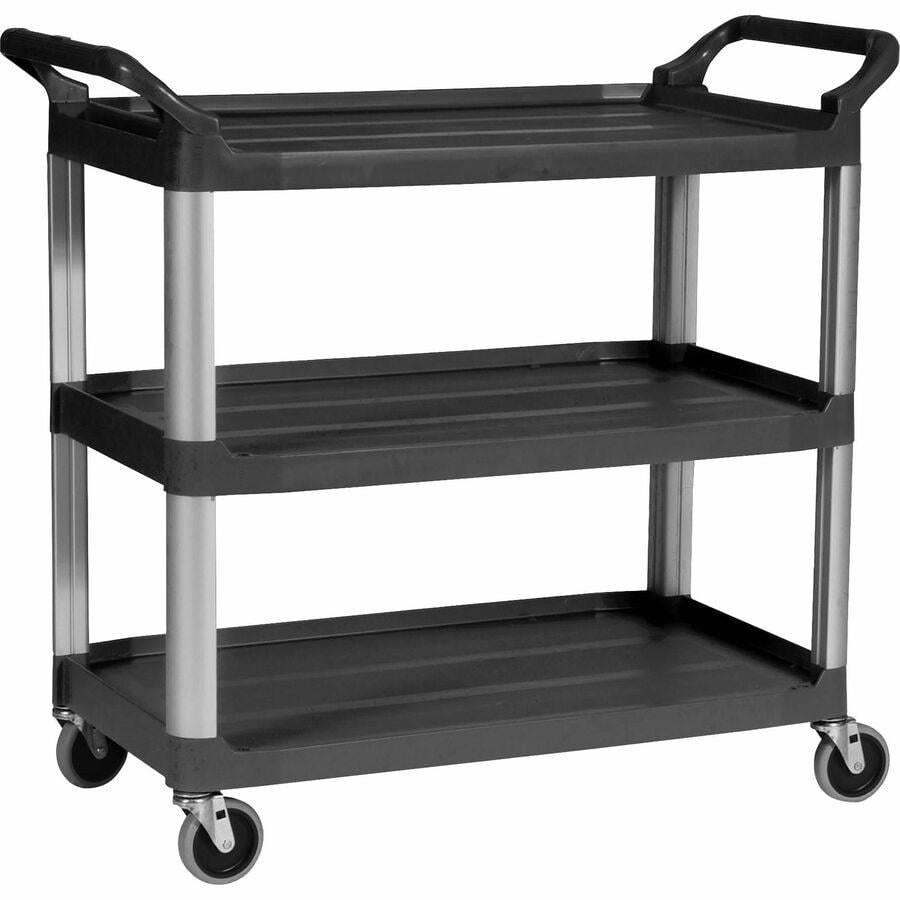 Rubbermaid Black Trademaster Cart With 4-Drawer & Cabinet