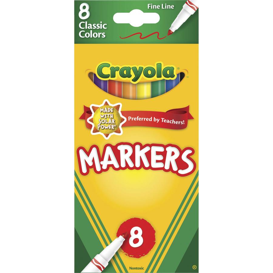 Crayola Fine Tip Classic Markers - Fine Marker Point - CYO587709
