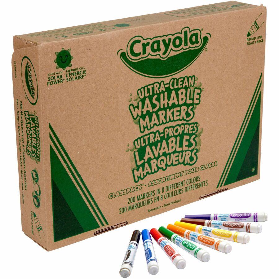 Classpack Non-Washable Broad Crayola Point Markers 16 Colors 256