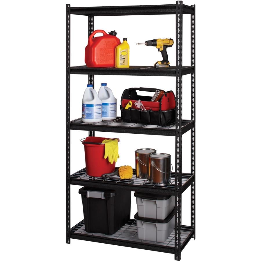 Safco Heavy duty Boltless Steel Shelving Unit 5 Tiers 72 Height x