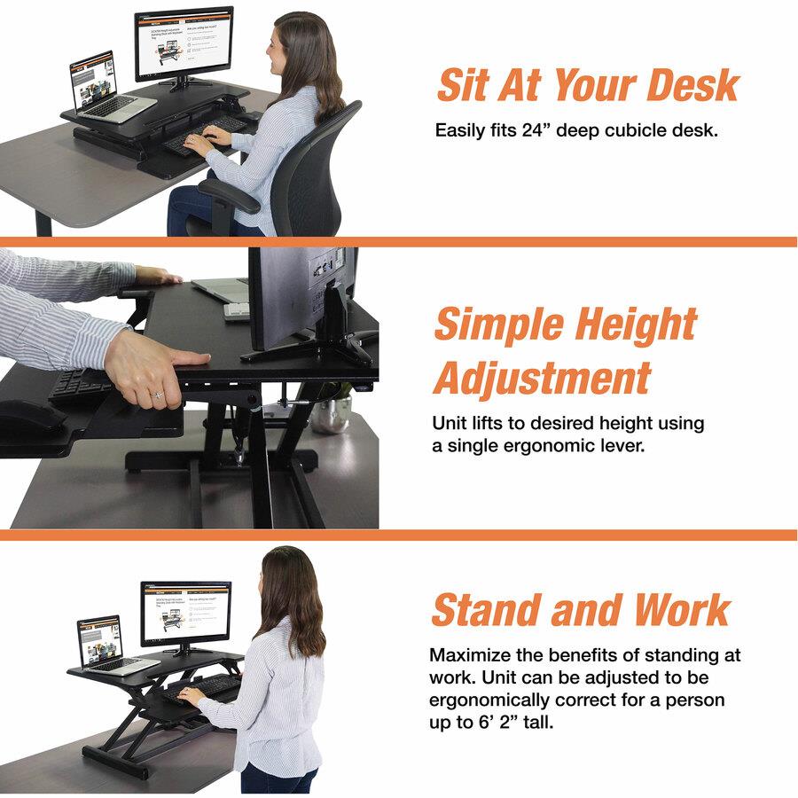 High Rise™ Height Adjustable Compact Electric Full Standing Desk