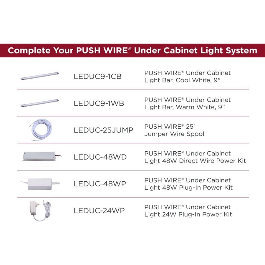 Bostitch Push Wire Under Cabinet Light Bar - LED Bulb