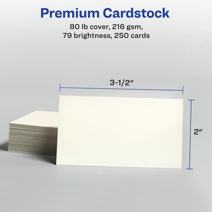 Staples 110 lb. Cardstock Paper, 8.5 x 11, Ivory, 250 Sheets