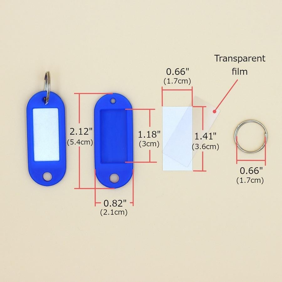 Baumgartens Large Carabiner Key Ring, Assorted