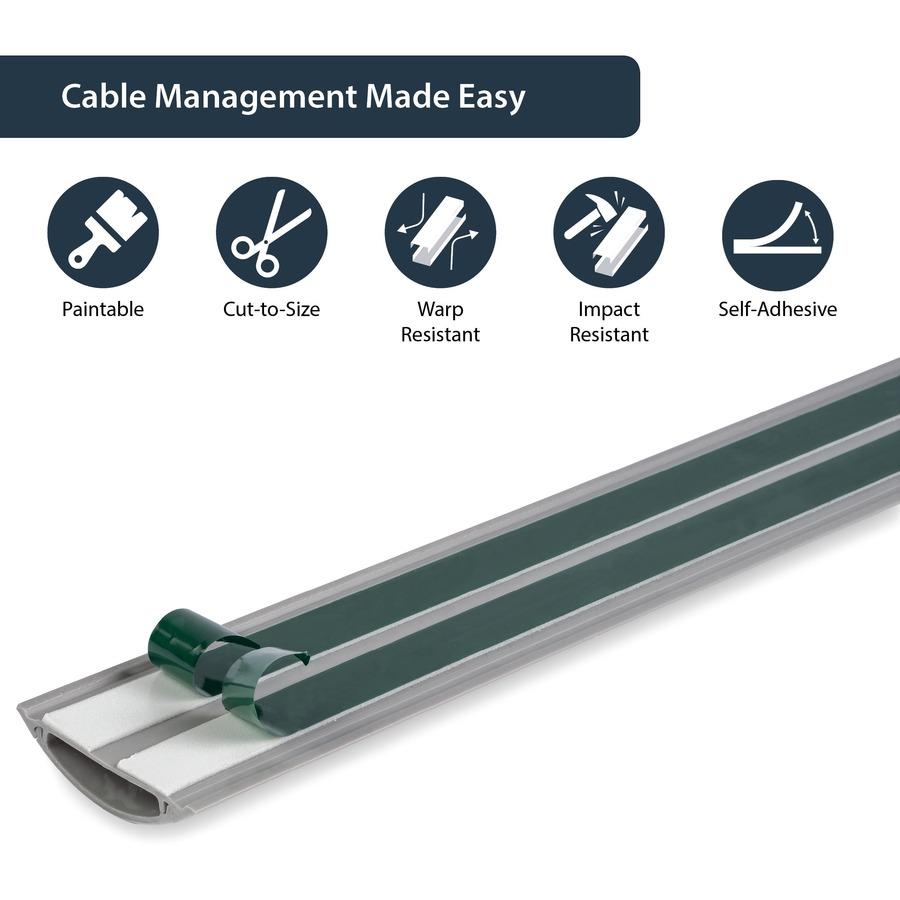 StarTech.com 3x3in Open Slot Wiring Cable Raceway Duct, Server Rack Cable  Management, PVC Cable Cover, Cord Hider / Organizer, TAA - Open slot cable  raceway ideal for cable management - Cable cover