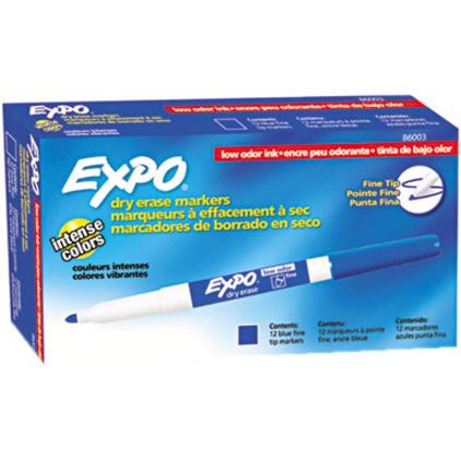 EXPO Low Odor Dry Erase Markers, Fine Tip