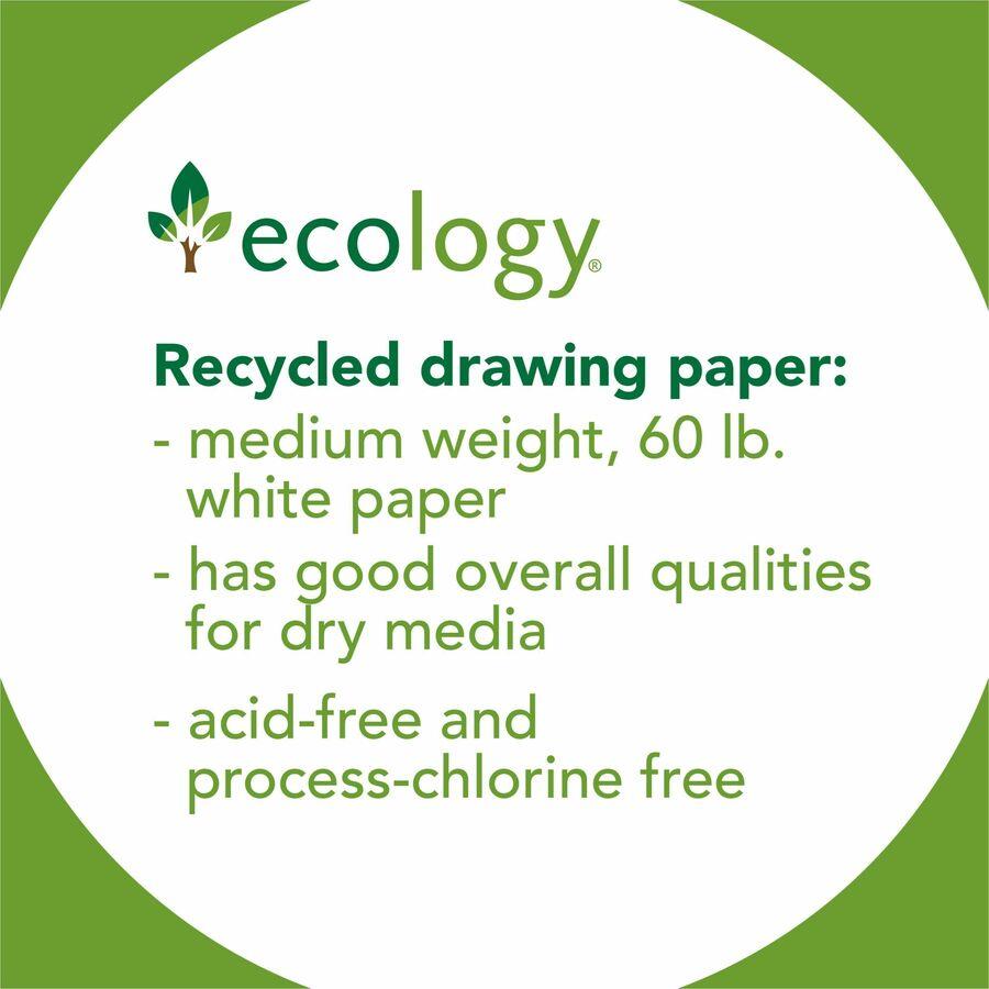 Pacon Drawing Paper - 500 Sheets - Plain - 9