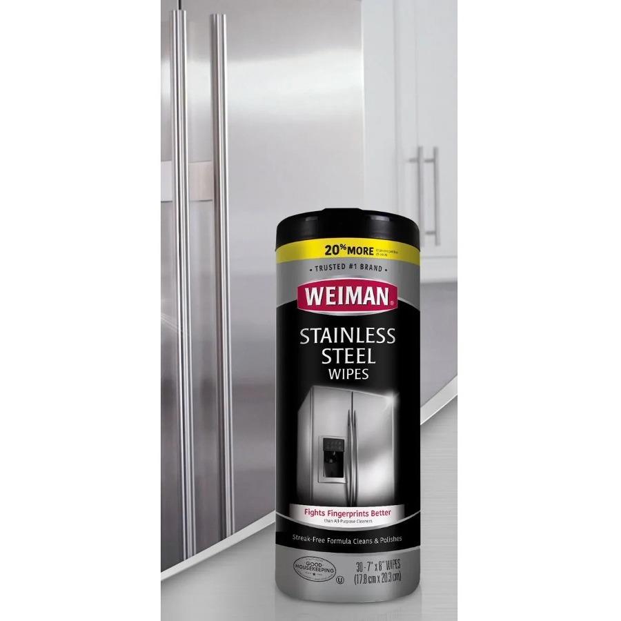 Weiman 92A Stainless Steel Wipes 30 Count Package