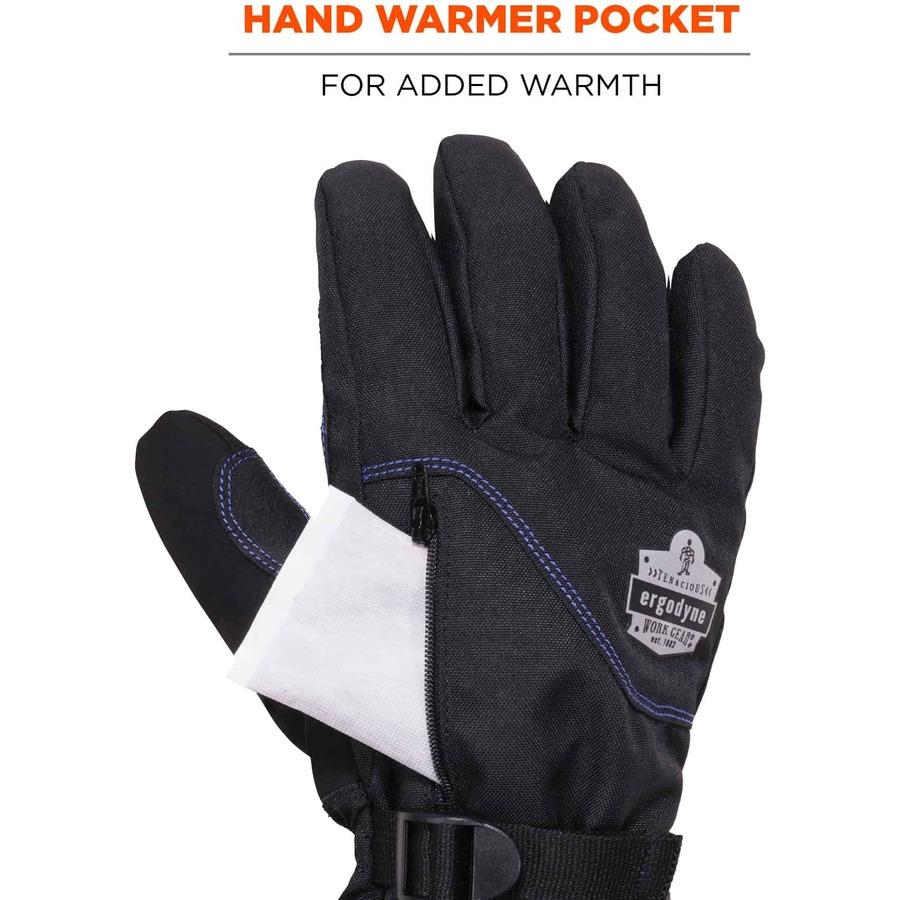 Ergodyne ProFlex 910 Half-Finger Impact Gloves + Wrist Support - Small Size  - Half Finger - Black - Anti-Vibration, Shock Resistant, Impact Resistant