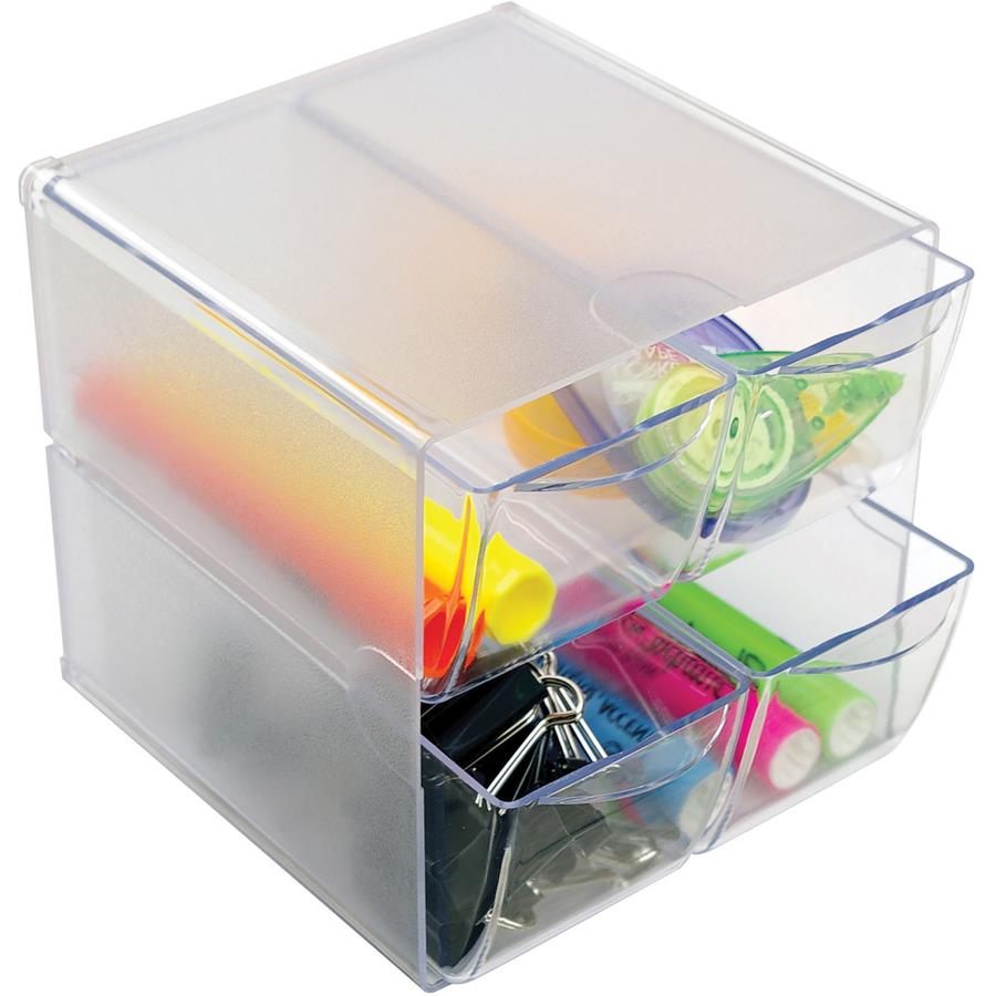 deflecto Plastic Desk Drawer Organizer