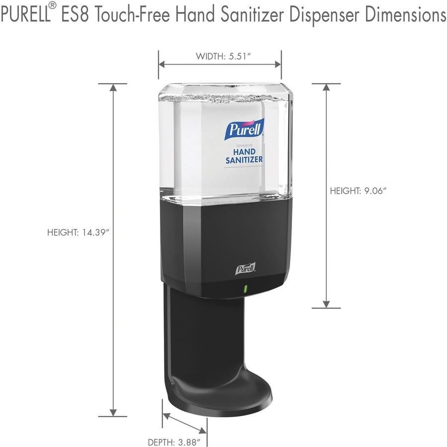 Purell® Es8 Hand Sanitizer Dispenser Automatic 127 Quart Capacity Touch Free Wall 2662