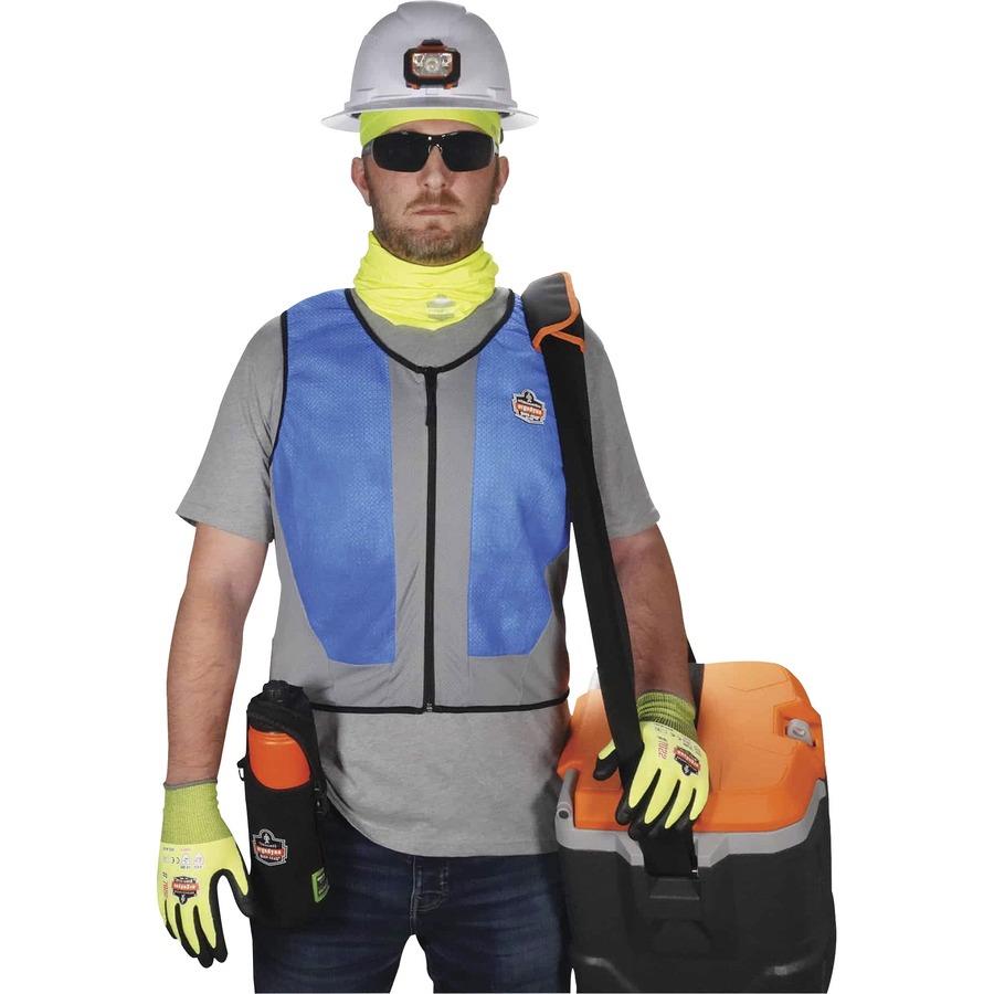 Chill-Its 6667 Wet Evaporative Cooling Vest PVA Recommended for:  Construction, Landscaping, Sport, Roofing, Gardening, Hiking Machine  Washable, Breathable, Moisture Resistant, Lightweight, Long Lasting,  Comfortable, Heat Resistant Large Size