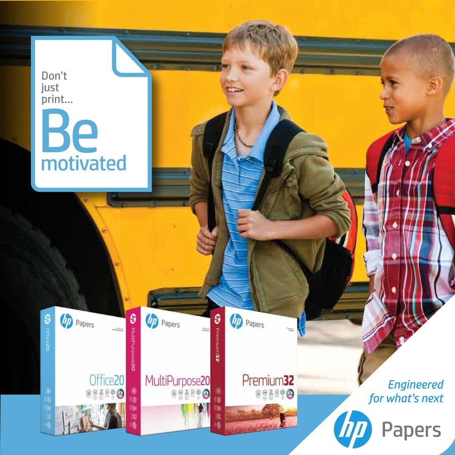 HP Papers HP Printer Paper, 8.5 x 11 Paper, Premium 32 lb, 1 Ream - 250  Sheets, 100 Bright, Made in USA - FSC Certified