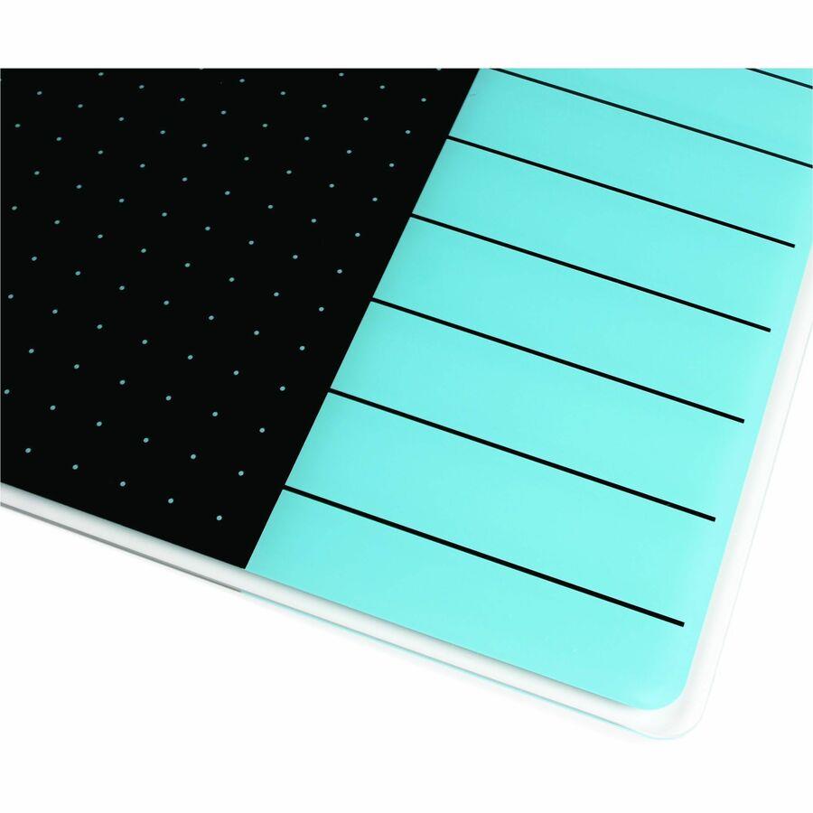 Viztex Glacier Magnetic Glass Dry Erase Multi-Purpose Grid, Black Dry Erase  Board