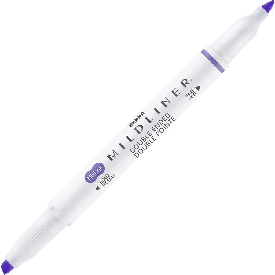 Zebra Pen Mildliner Brush Double-Ended Creative Markers - Medium Pen Point - Fine Marker Point - Brush Pen Point Style - Bullet Marker Point Style 