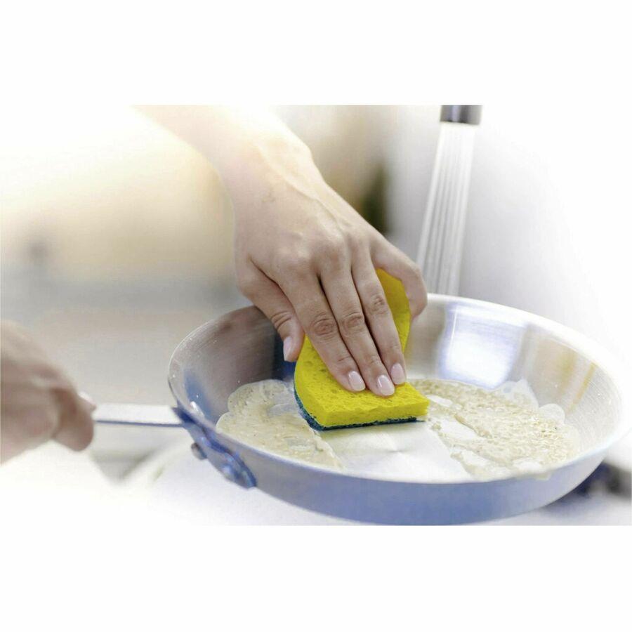 Kitchen Cleaning Sponges, 20 Pack Dish Sponges Individually Wrapped Non-Scratch Scouring Pad Heavy Duty Scrub Sponges for Household, Bathroom