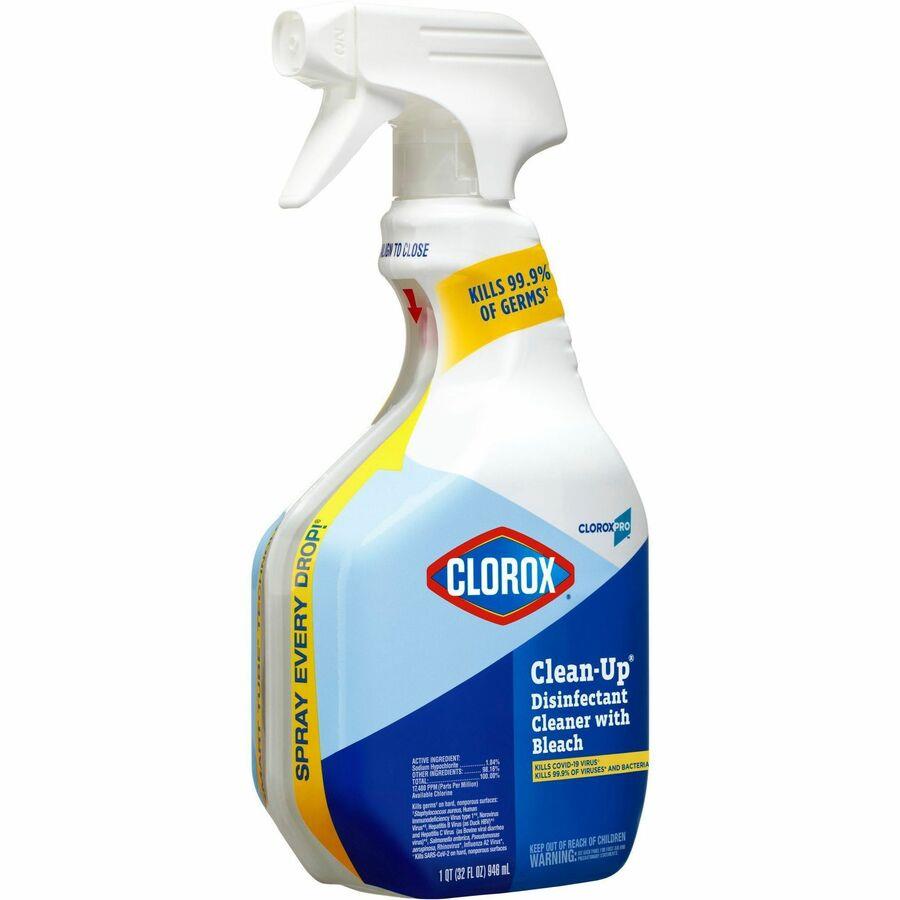 CloroxPro Pull-Top Urine Remover for Stains and Odors - 32 fl oz (1 quart) - 552 / Pallet - Bleach-free - White