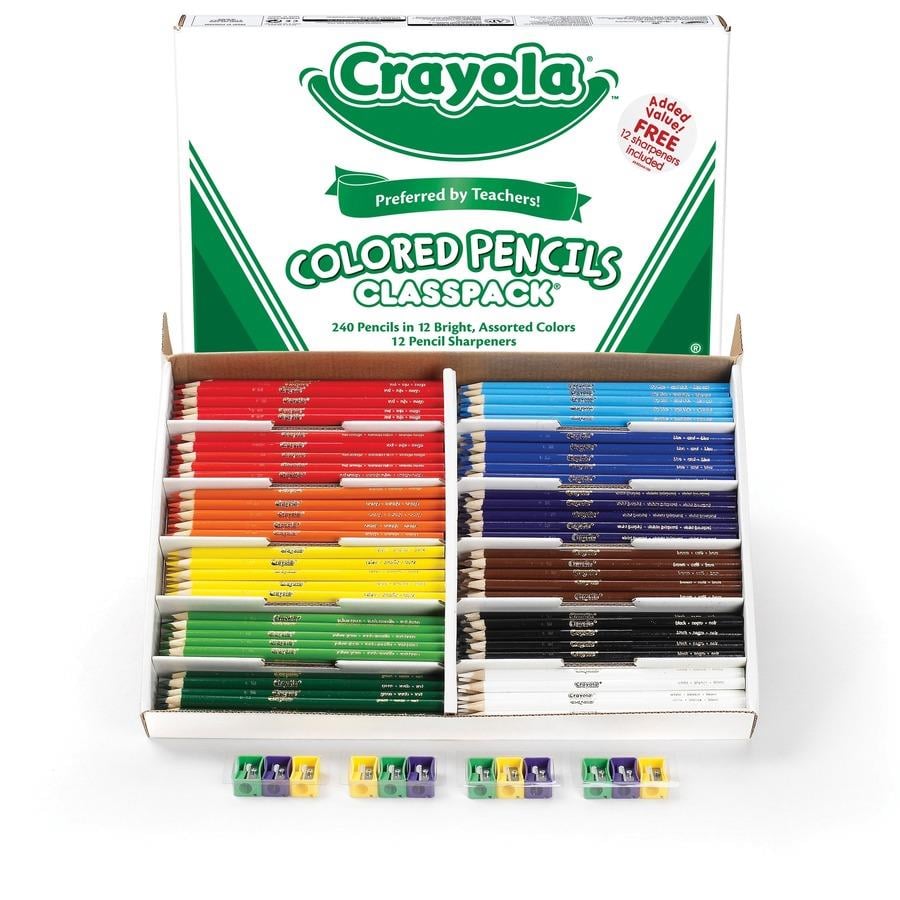 Crayola Colored Pencils Assorted Colors Set Of 100 Pencils - Office Depot