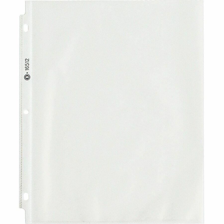 C-Line Heavyweight Poly Sheet Protectors - Legal Size, 7-Hole Punched for 3-Ring  or 4-Ring Binders, Clear, Top Loading, 14 x 8-1/2, 50/BX, 62047