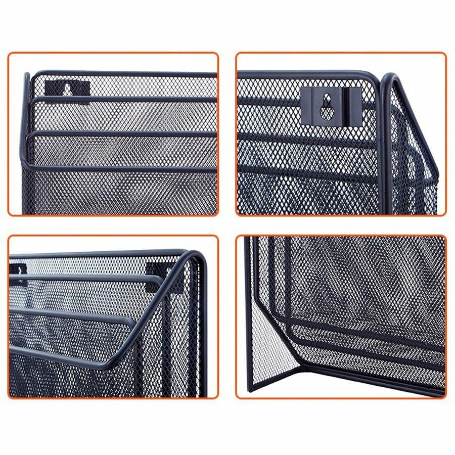 Lorell Mesh Desktop Organizer - 3 Tier(s) - 11.4
