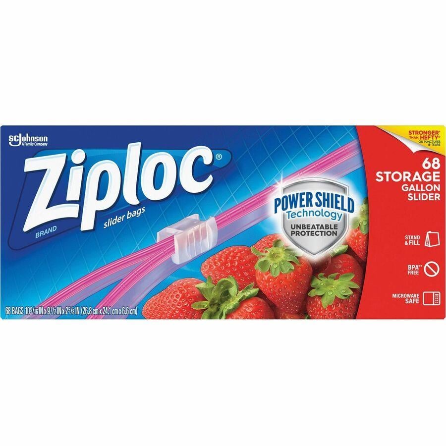 Ziploc® Gallon Storage Slider Bags - Large Size - 1 SJN316489CT, SJN  316489CT - Office Supply Hut