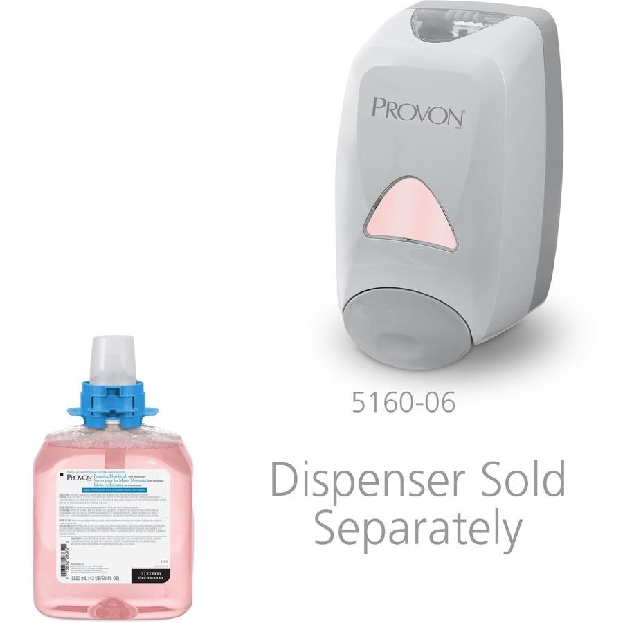 Provon FMX-12 Refill Foaming Handwash - Cranberry ScentFor - 42.3 fl oz (1250 mL) - Kill Germs - Hand, Skin - Moisturizing - Pink - Rich Lather, Rich Lather, Bio-based - 1 Each